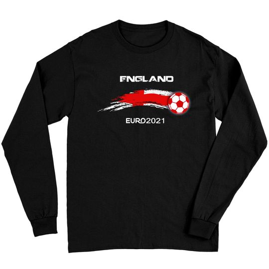 Discover Euro 2021 England flags Football Soccer Fan Long Sleeves