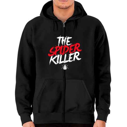 Discover The Spider Killer Creepy Zip Hoodie