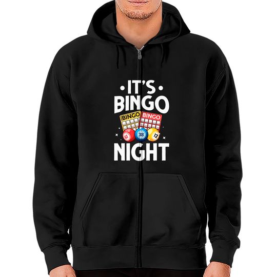 Discover Bingo Design For Men Women Bingo Lovers Casino Gambling Zip Hoodie