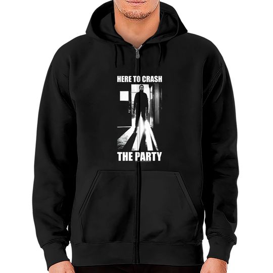 Discover Halloween Michael Myers Here To Crash The Party Zip Hoodie