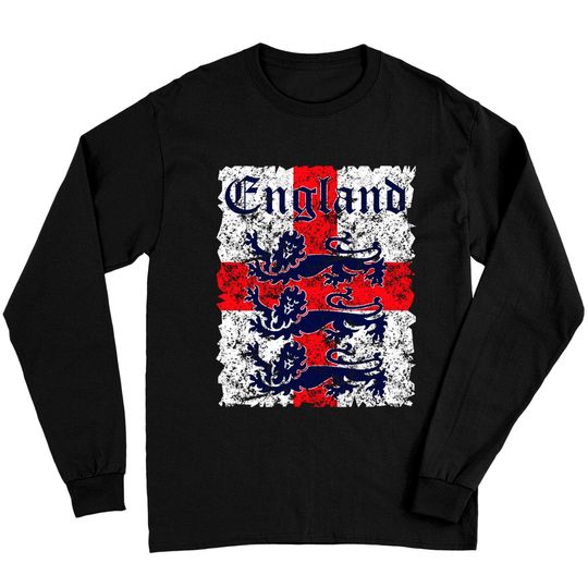 Discover England Soccer Jersey Style Team National Flag Long Sleeves