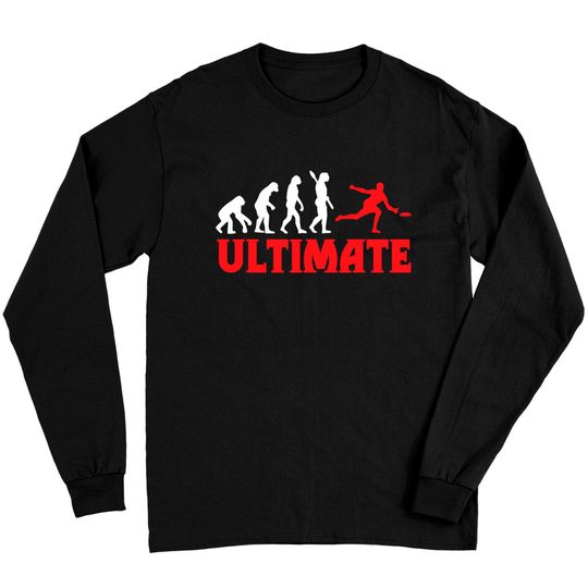 Discover Great Ultimate Frisbee Evolution Gift Long Sleeves