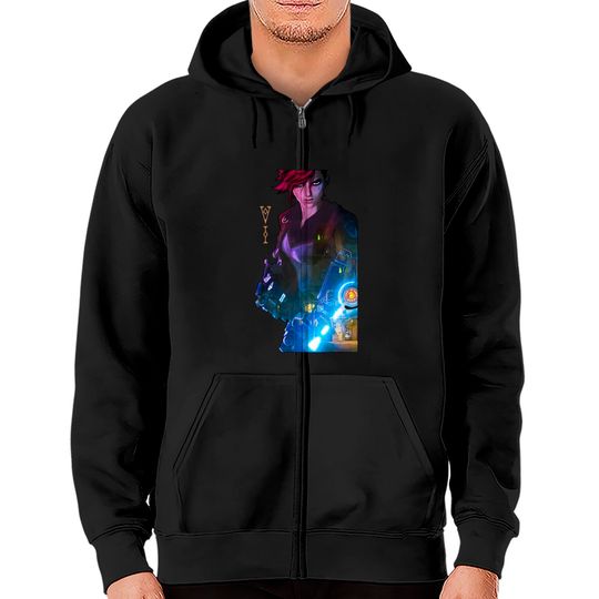Discover Arcane Vi League Of Legend Zip Hoodie