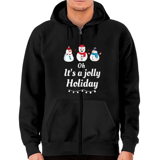 Discover Oh It's A Jolly Holiday Active Zip Hoodie