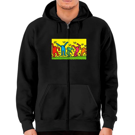 Discover Keith Haring Zip Hoodie