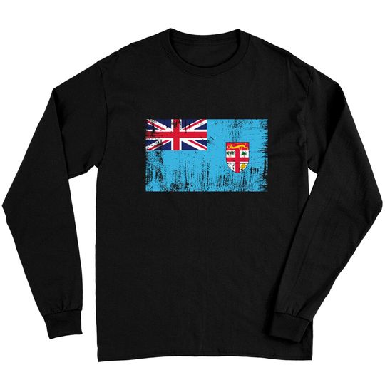 Discover Fiji Fijian Flag Gift Football Long Sleeves