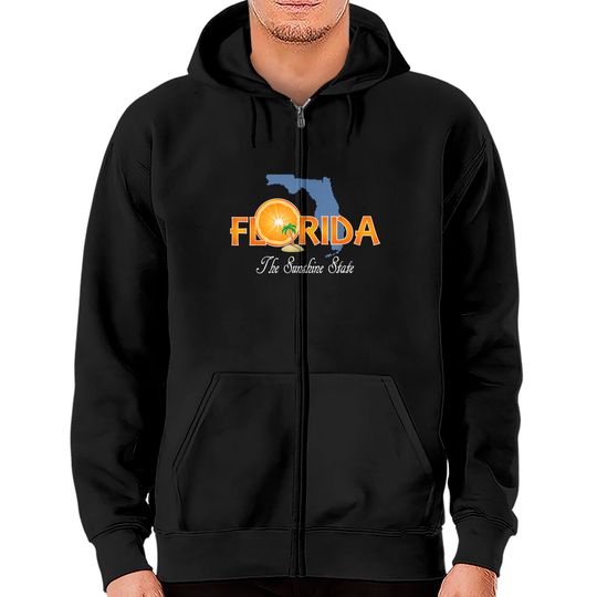 Discover Florida The Sunshine State Zip Hoodies