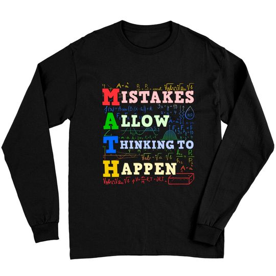 Discover Math Teacher Math Student Mathematics Long Sleeves