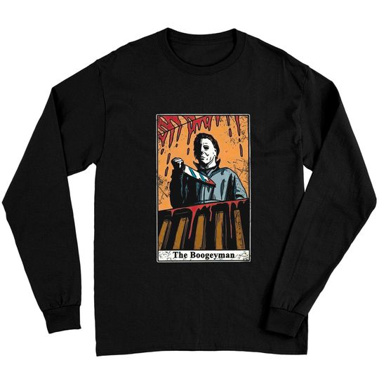 Discover Halloween Michael Myers TheBoogeyman Tarot Card Carpenter Horror Long Sleeves