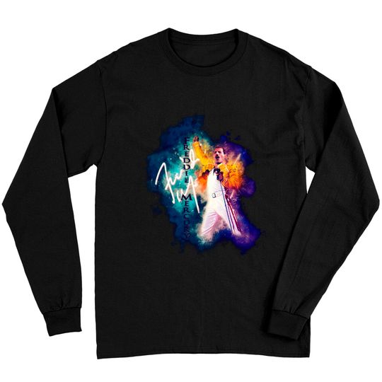 Discover Freddie Mercury Cool Art Long Sleeves T-Shirt