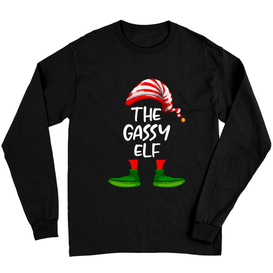 Discover Gassy Elf Family Matching Christmas Group Gift Pajama Long Sleeve