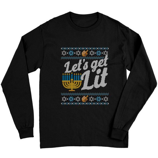 Discover Hanukkah Let's Get Lit Long Sleeve