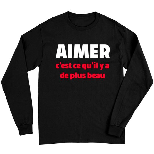 Discover AIMER C'EST CE QU 'IL YA DE PLUS BEAU Long Sleeves
