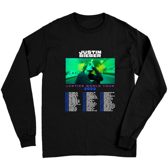 Discover HOT 2022 Justin Bieber Justice World Tour North America Long Sleeves
