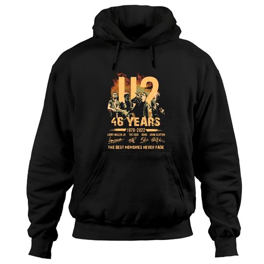 Discover 46 years 1976 2022 U2 the best memories never fade signatures Hoodies
