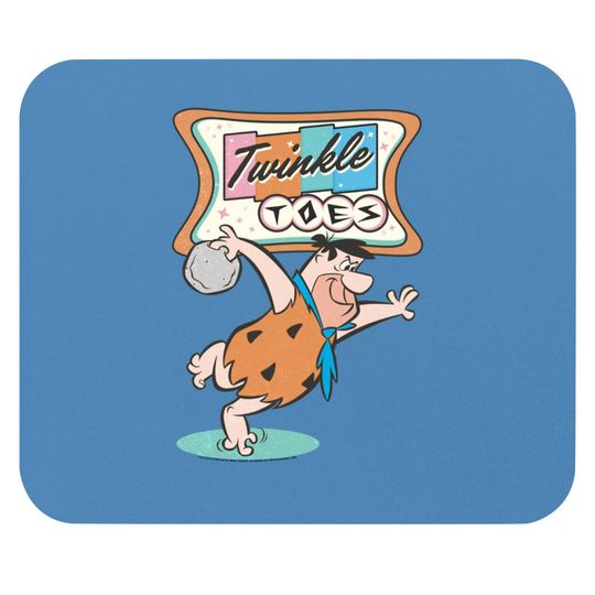 Discover The Flintstones Twinkle Toes Fred Flintstone Bowling Alley Mouse Pads