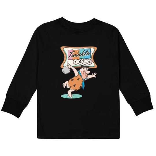 Discover The Flintstones Twinkle Toes Fred Flintstone Bowling Alley Kids Long Sleeve T-Shirts