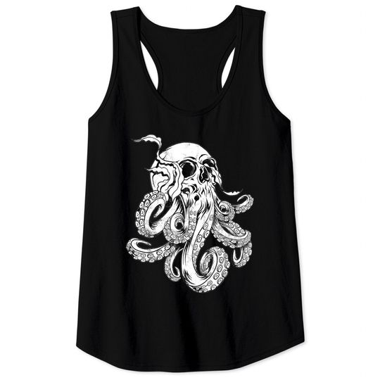 Discover Octopus Skull Monster Kraken Cthulhu Skull Tank Top