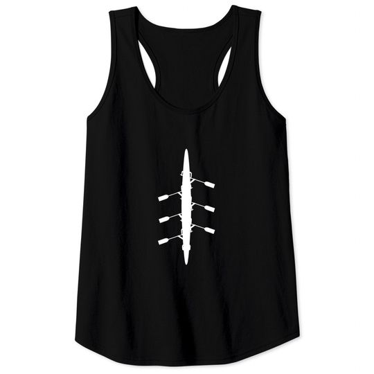 Discover Rowing Minimalistic Rowing Boat Tank Top
