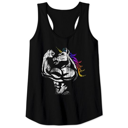 Discover Muscle Unicorn Workout Weightlifting Gym Tank Top
