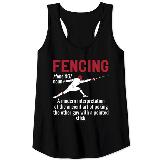 Discover Fencing Definition Tank Top