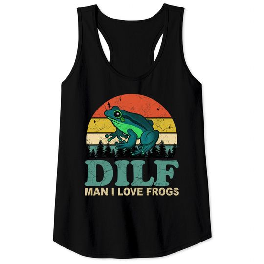 Discover I Love Frogs Saying-Amphibian Lovers Tank Top