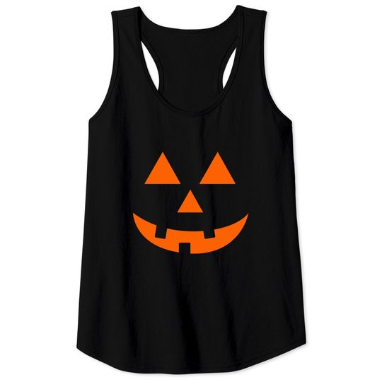Discover Pumpkin Face Halloween Tank Top