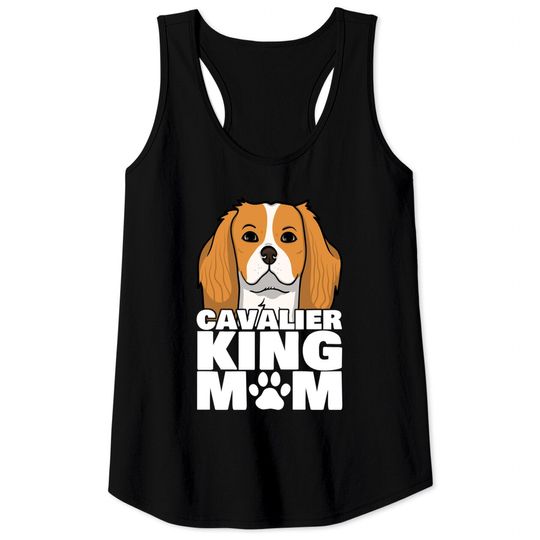 Discover Cavalier King Charles Spaniel Mom Dog Paw Tank Top