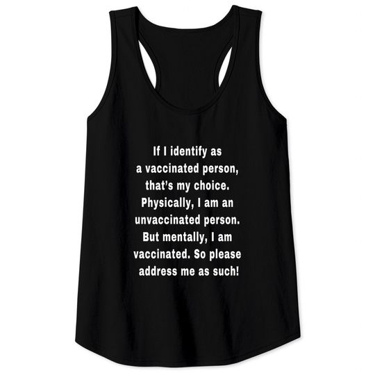 Discover Anti Vaccinated Men's Tank Top Unmasked Unmuzzled Unvaccinated Unafraid