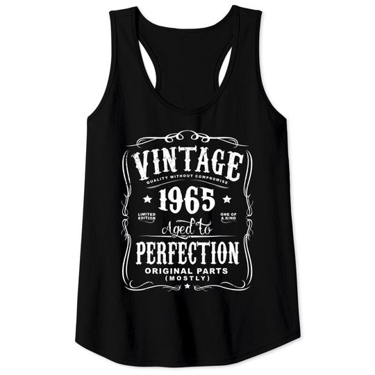 Discover Vintage Made In 1965 Tank Top 53rd Birthday Gift