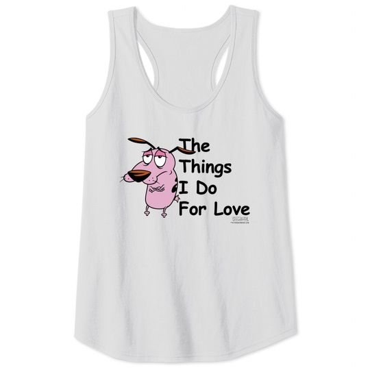 Discover Courage the Cowardly Dog For Love Tank Top