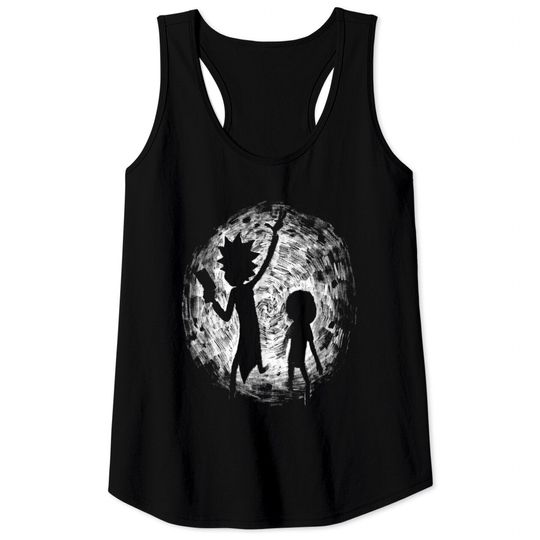 Discover Rick & Morty Portal Hand Drawing Tank Top