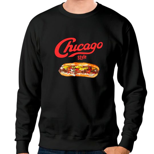 Discover Little Chicago Sweatshirts Italian Beef Sandwich Chicago Funny Food Mens Gift