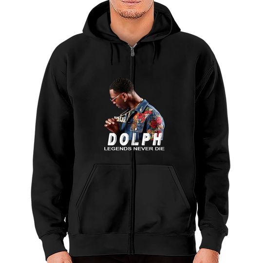 Discover RIP Young Dolph Zip Hoodies