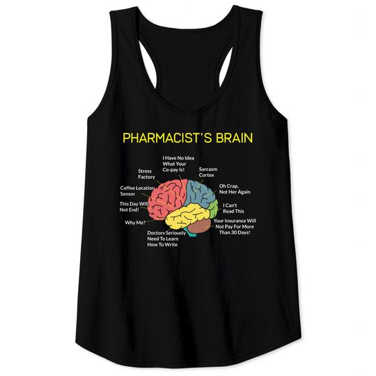 Discover Pharmacist's Brain Pharmacy Tank Top