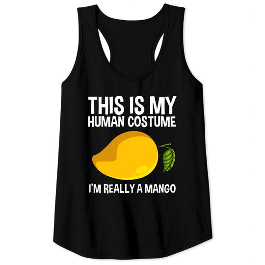 Discover This Is My Human Costume Mango Fruit Tank Top