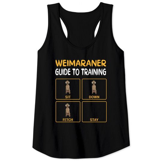 Discover Weimaraner Guide To Training Dog Obedience Trainer Tank Top