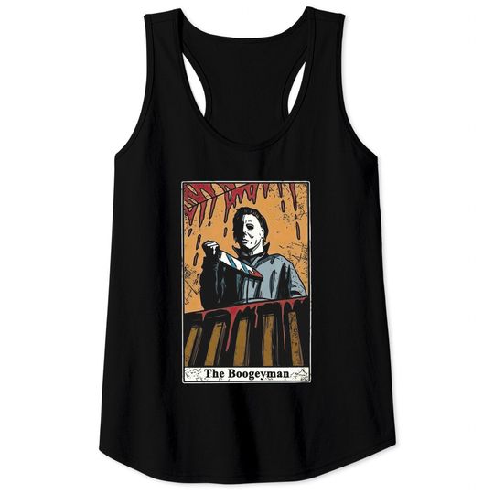 Discover Halloween Michael Myers TheBoogeyman Tarot Card Carpenter Horror Tank Top
