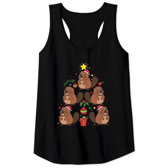 Discover Beaver Christmas Ornament Tree Classic Tank Tops