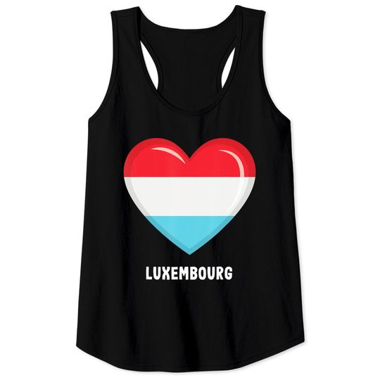 Discover Luxembourg Flag Tank Tops