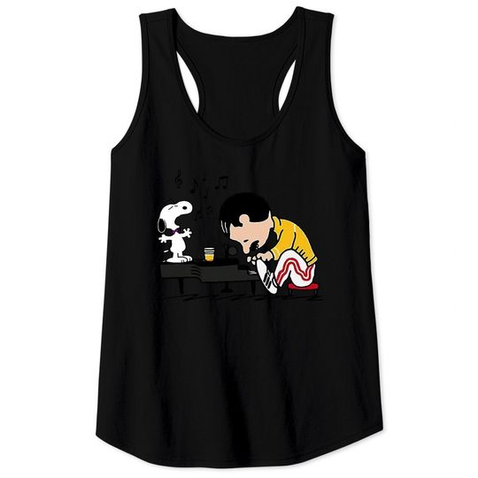 Discover Peanuts - Freddie Mercury Tank Tops