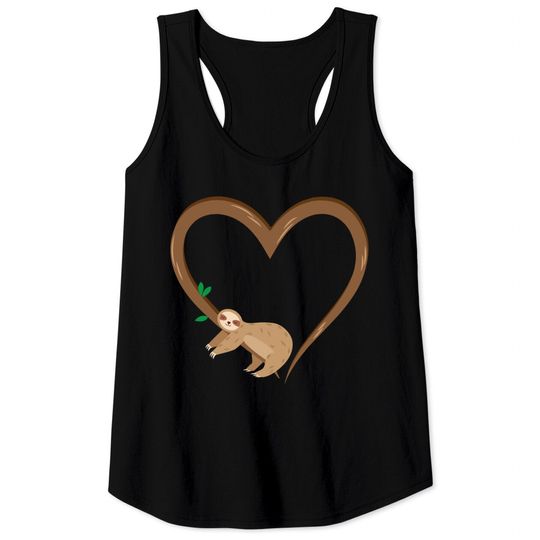 Discover Sloth Valentine Tank Top Sloth Valentines Girls Women Sloths