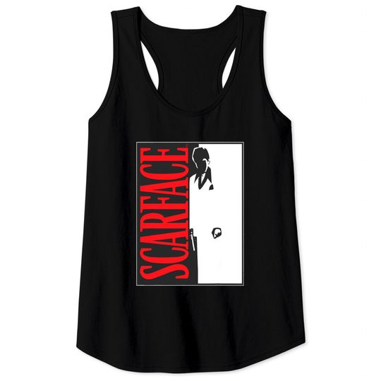 Discover Scarface Black And White Movie Poster Graphic Tank Tops