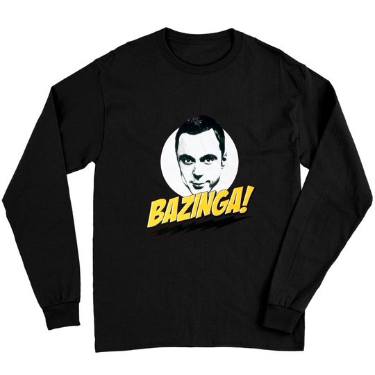 Discover Big Bang Theory Sheldon Bazinga! Adult Long Sleeves