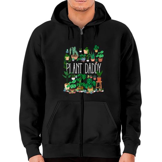Discover Potted Plant Daddy Zip Hoodies