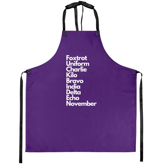 Discover Foxtrot Uniform Charlie Kilo Bravo India Delta Echo Nov Aprons
