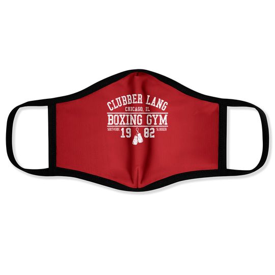 Discover Amazing CLUBBER LANG BOXING GYM Logo Vintage Face Masks