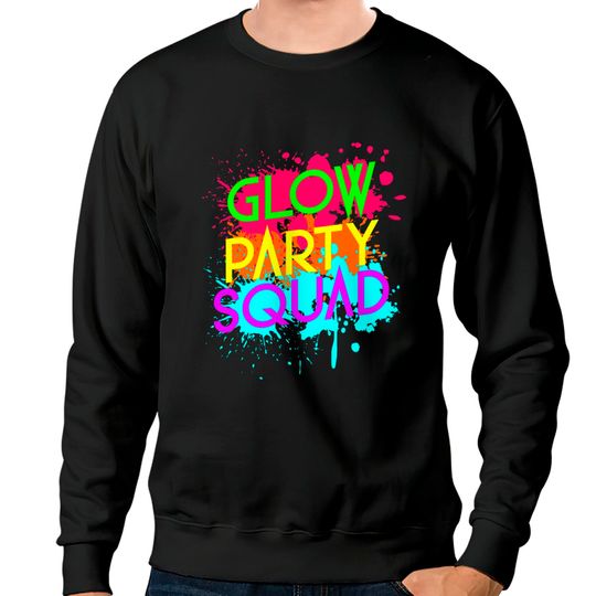 Discover Glow Party Squad Funny Halloween Group Sweatshirts