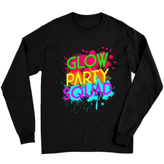 Discover Glow Party Squad Funny Halloween Group Long Sleeves