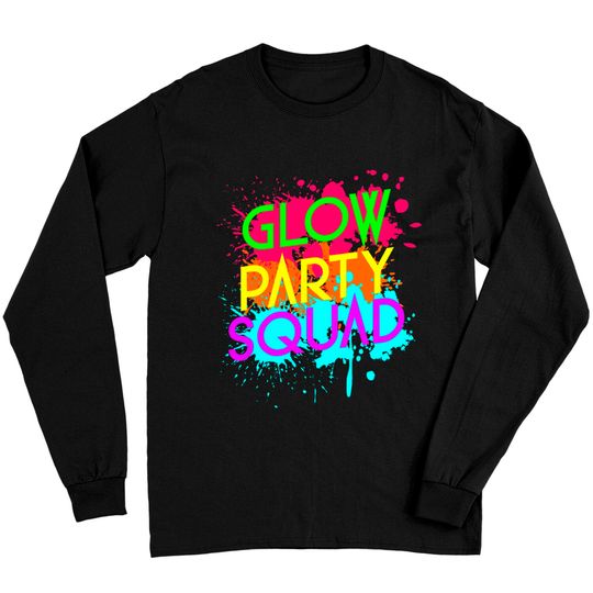 Discover Glow Party Squad Funny Halloween Group Long Sleeves